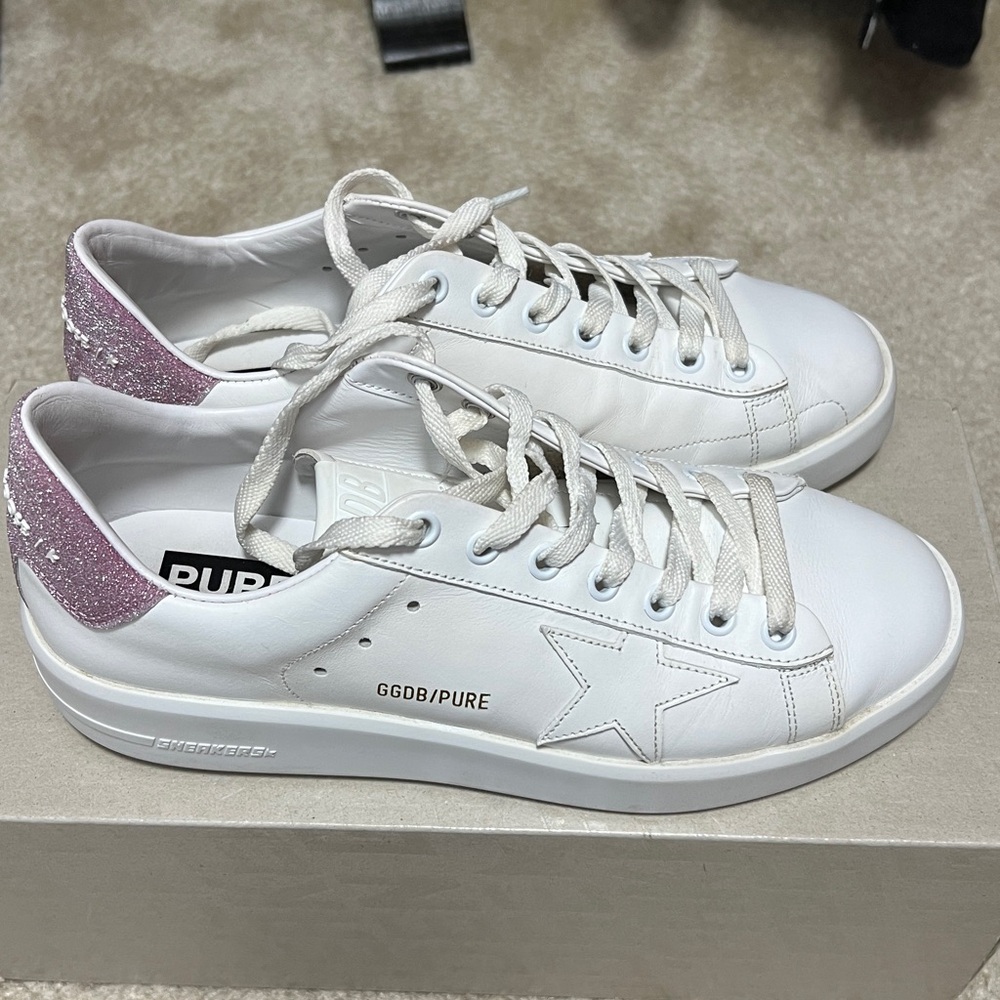 Golden Goose PURESTAR
Low Top Sneaker (white / pink glitter) Size 38 UK - Picture 4 of 9